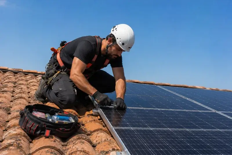 Maintenance et monitoring de panneaux solaires à Vanzy