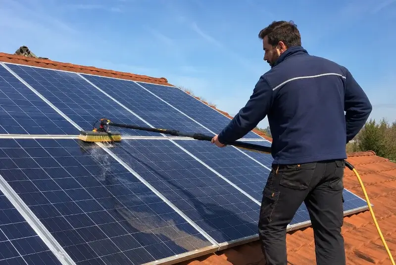 Nettoyage et entretien de panneaux solaires à Vanzy